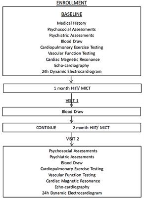 Effect of High-Intensity Interval Training, Moderate Continuous Training, or Guideline-Based Physical Activity on Peak Oxygen Uptake and Myocardial Fibrosis in Patients With Myocardial Infarction: Protocol for a Randomized Controlled Trial